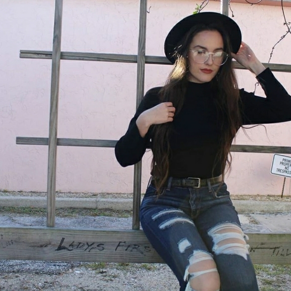 Talbots Black Ribbed Turtleneck Mockneck Longsleev - Picture 4 of 4